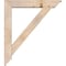 Ekena Millwork Traditional Traditional Smooth Bracket w/ Offset Brace, Douglas Fir, 5 1/2"W x 28"D x 32"H BKT0604X28X32TRA01SDF - alternate 2